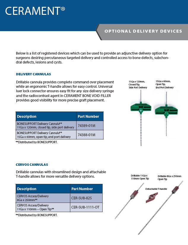 CERAMENT Delivery Devices Brochure