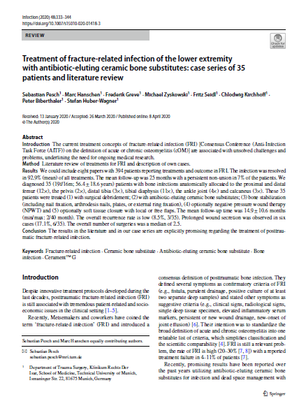 Treatment of Fracture-Related Infection of the Lower Extremity Case Series of 35 Patients