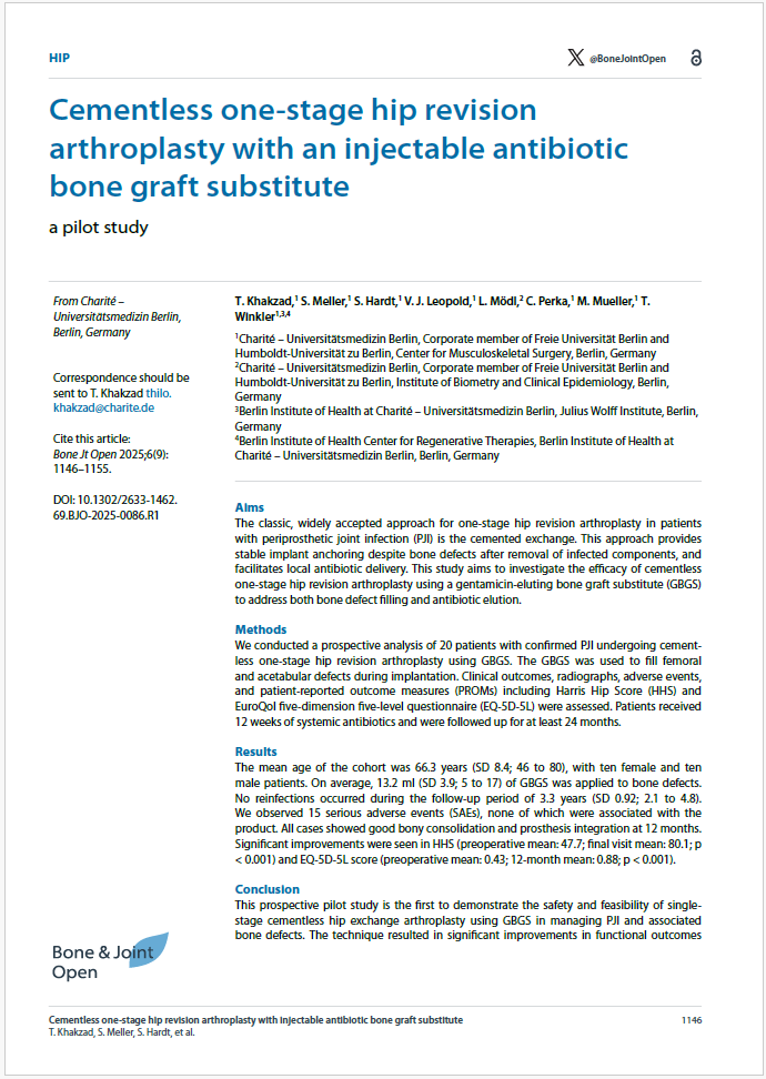 Khakzad et al – Cementless one-stage hip revision arthroplasty with an injectable Ab BGS